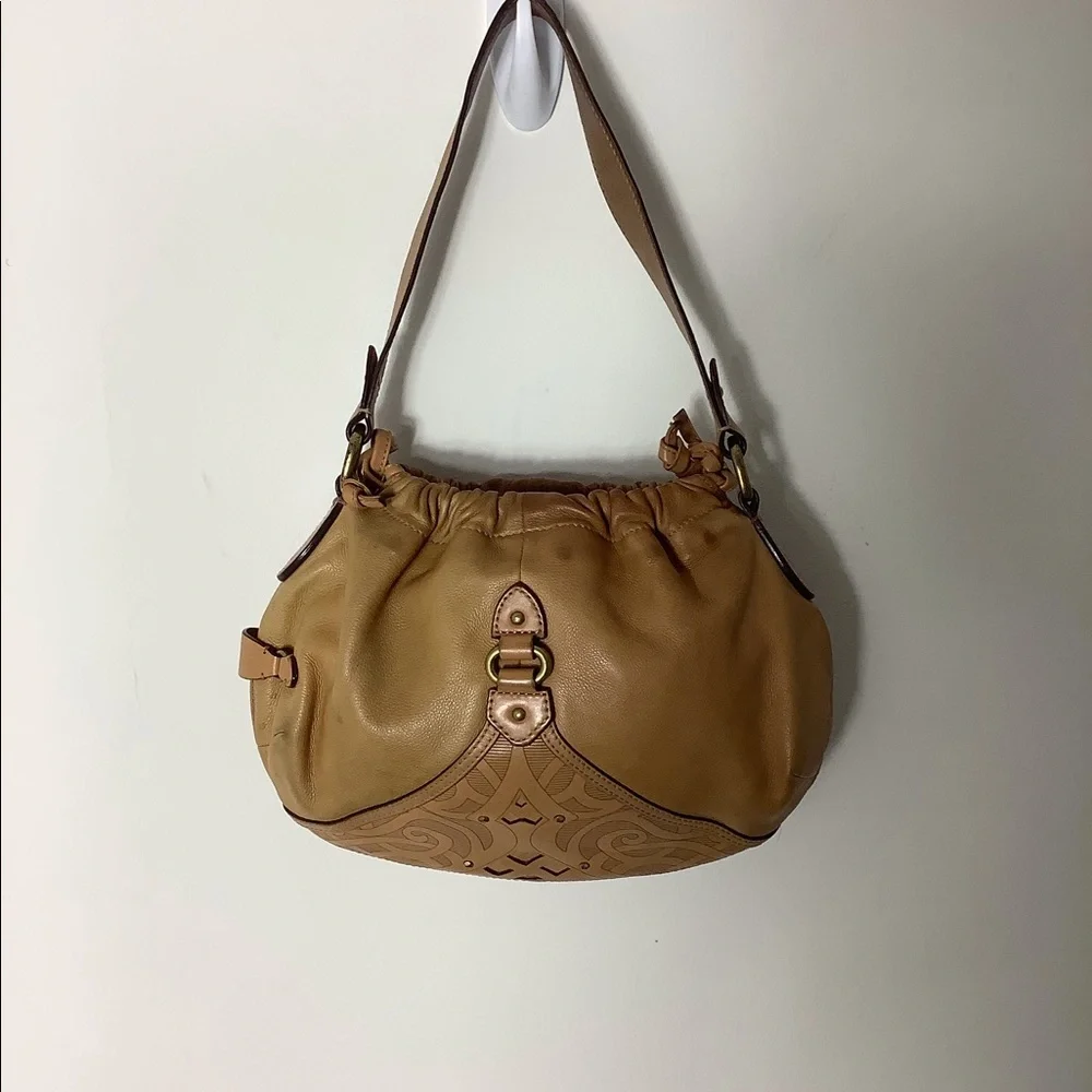 Cole Haan Small Leather Brown Hobo Bag